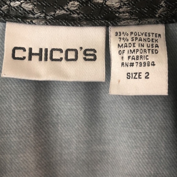 CHICO’S Animal Print Light Jacket - Picture 3 of 4